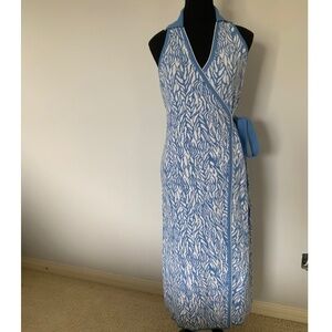 DVF sleeveless knit wrap dress NWT